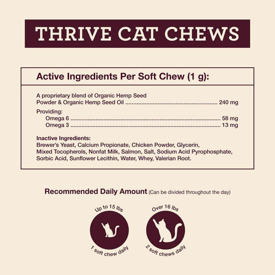 Thrive Cat Soft Chews - Hemp Well