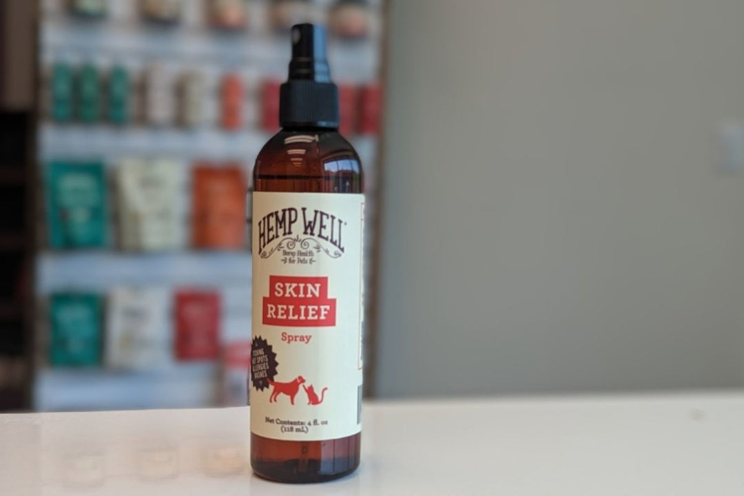 Itchy and Irritated Pet Skin Meet Hemp Well Skin Relief Spray