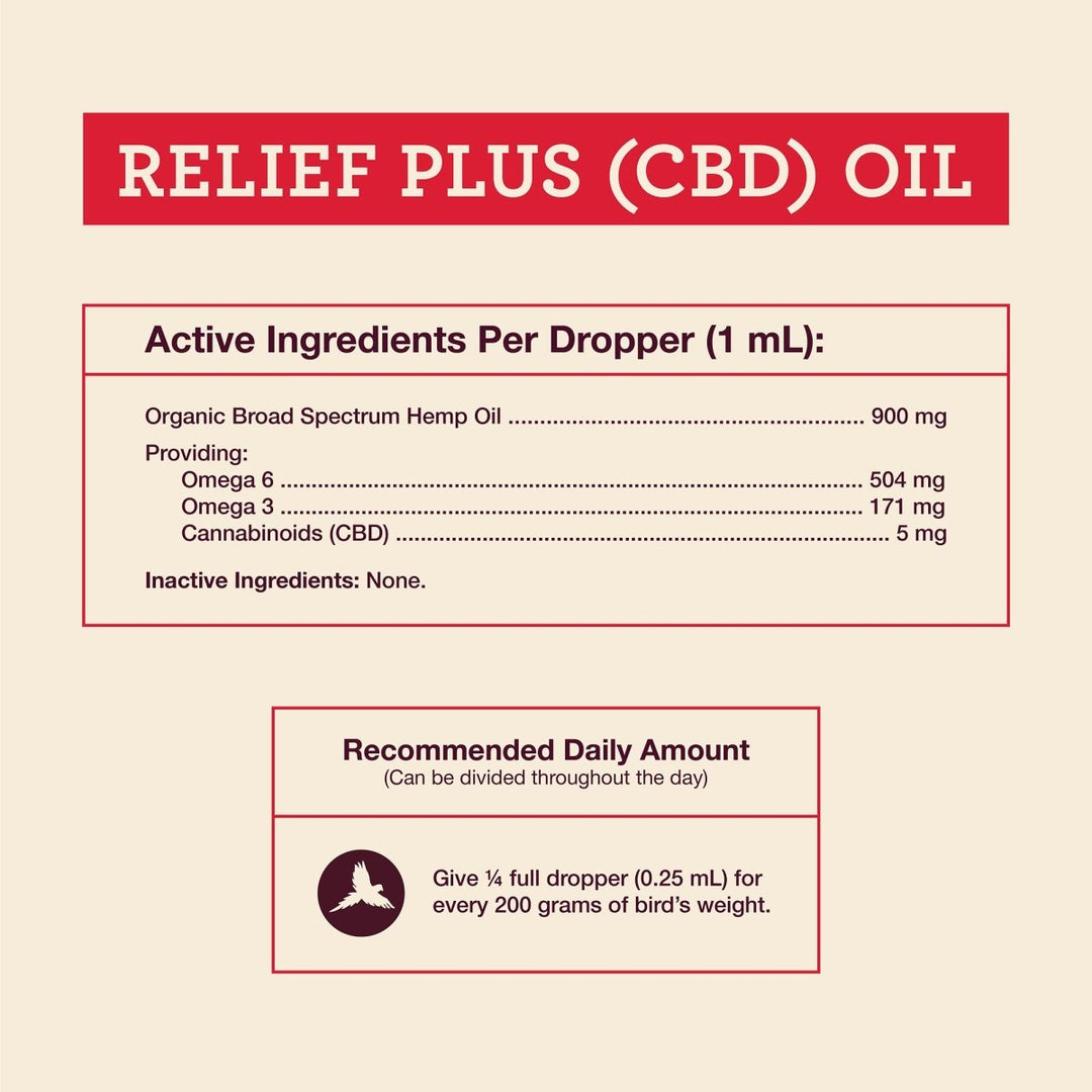 Bird Relief Plus (CBD) - Hemp Well bird bird CBD cbd for birds