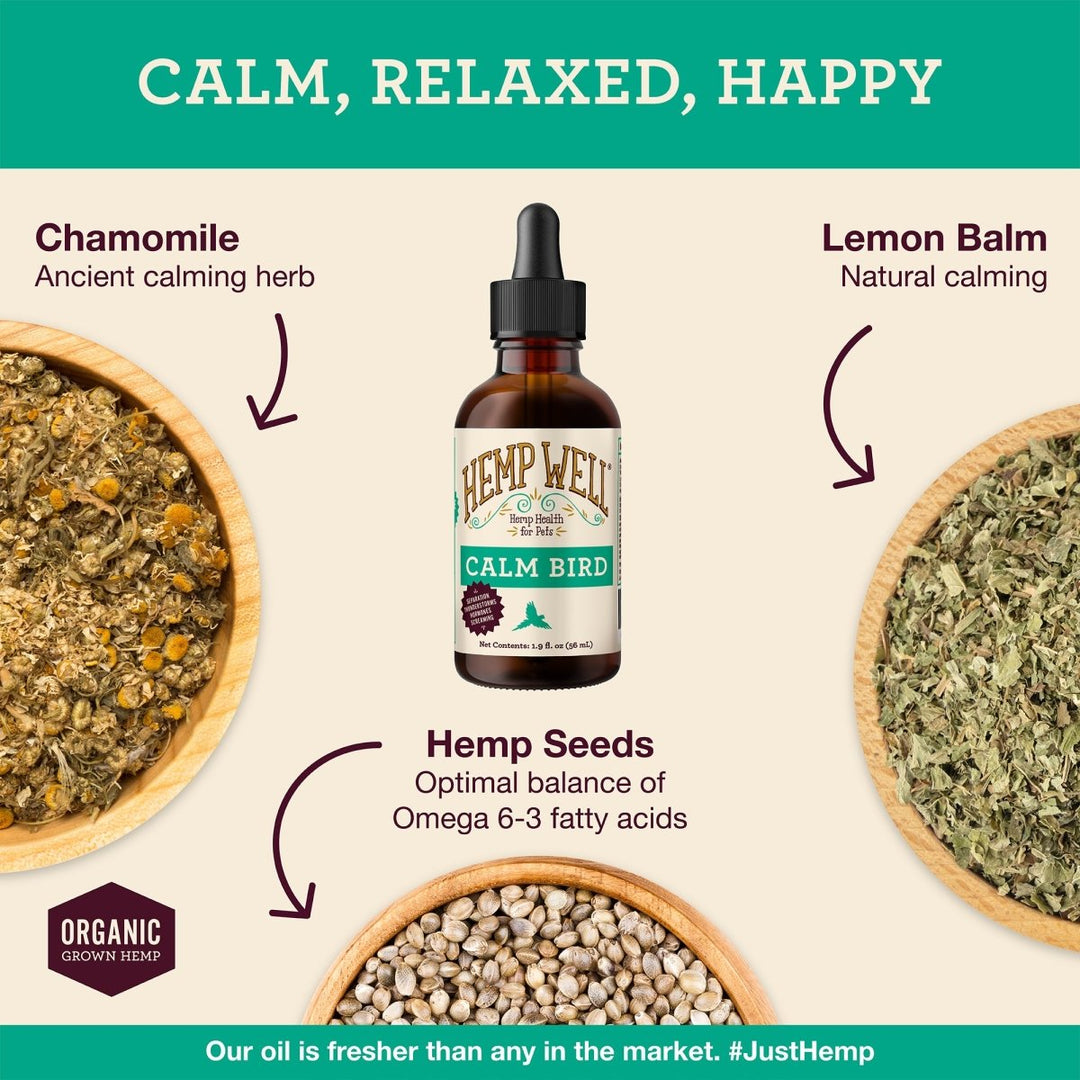Calm Bird - Hemp Well behavior bird calm