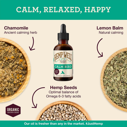 Calm Bird - Hemp Well behavior bird calm