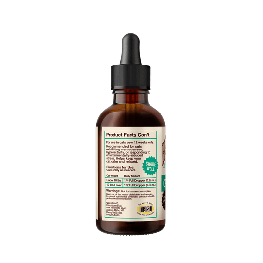 Calm Cat Oil - Hemp Well calm Calm Pet calming