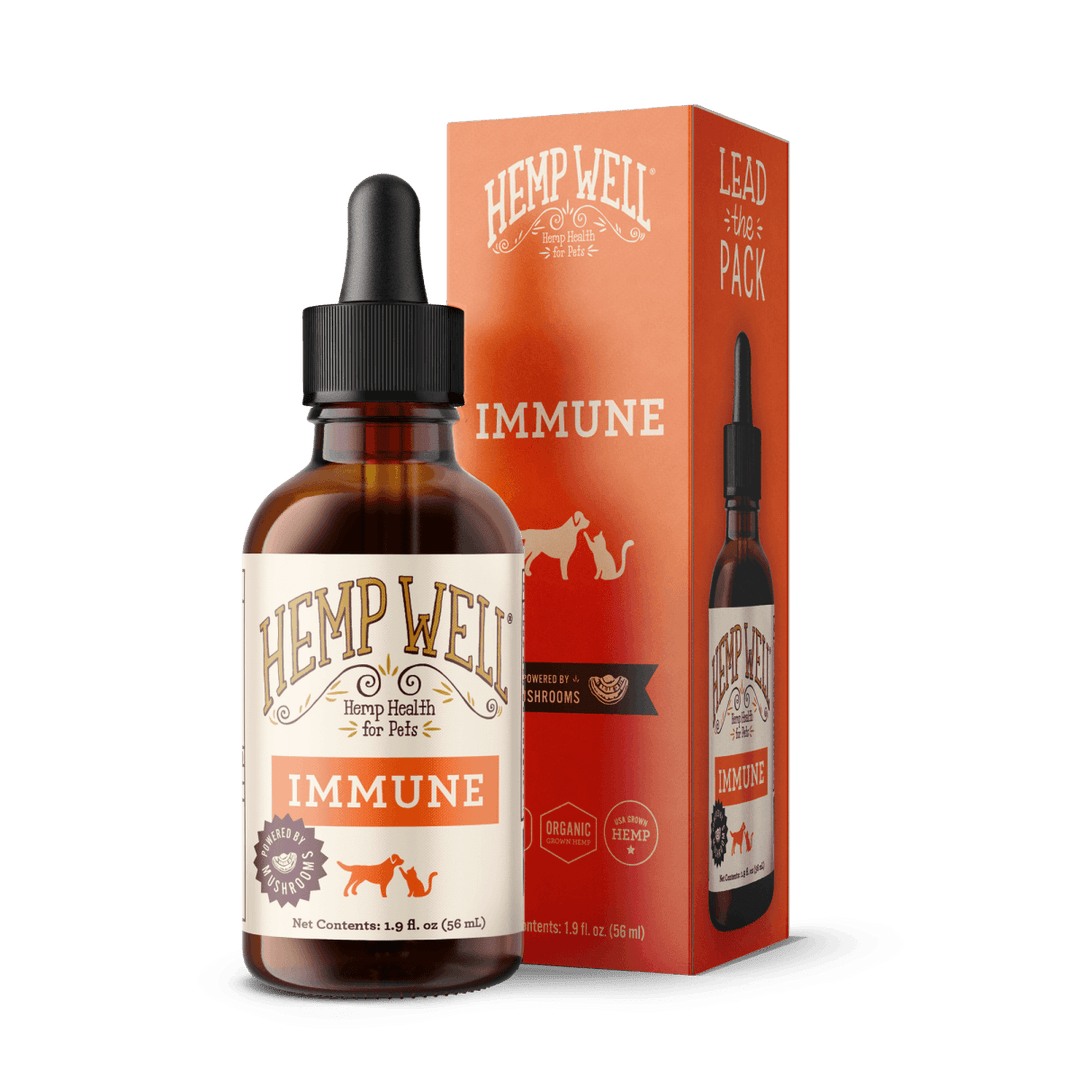 Immune Support Oil - Hemp Well cats dogs hemp