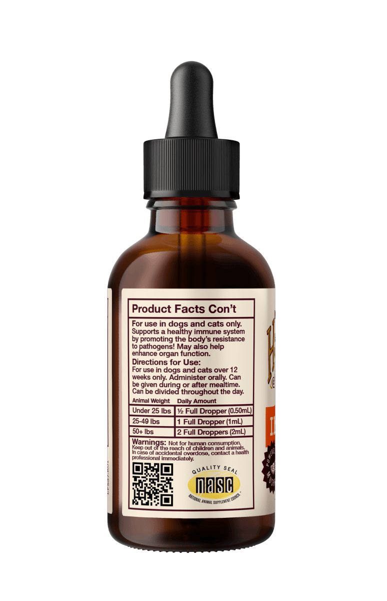 Immune Support Oil - Hemp Well cats dogs hemp