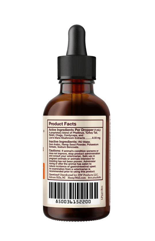Immune Support Oil - Hemp Well cats dogs hemp
