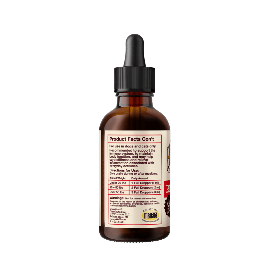 Relief (CBD) Oil - Hemp Well CBD for dogs