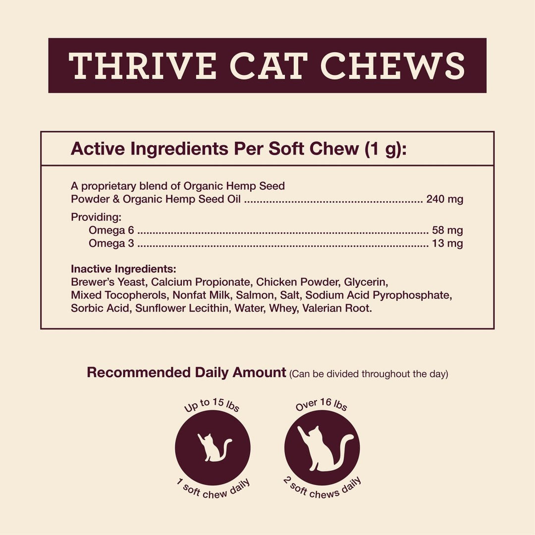 Thrive Cat Soft Chews - Hemp Well