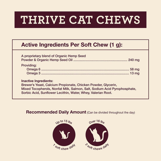 Thrive Cat Soft Chews - Hemp Well