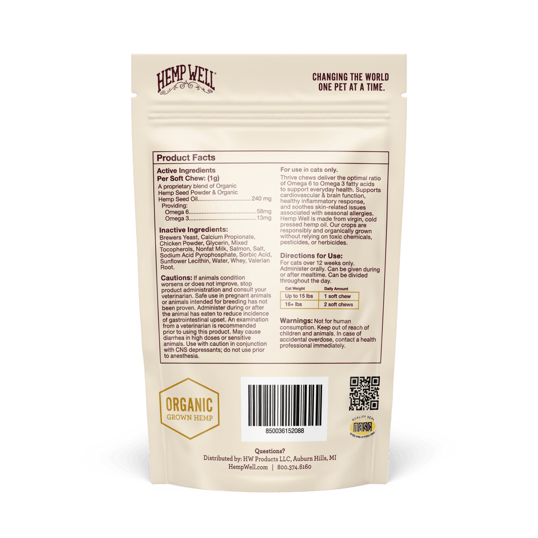 Thrive Cat Soft Chews - Hemp Well