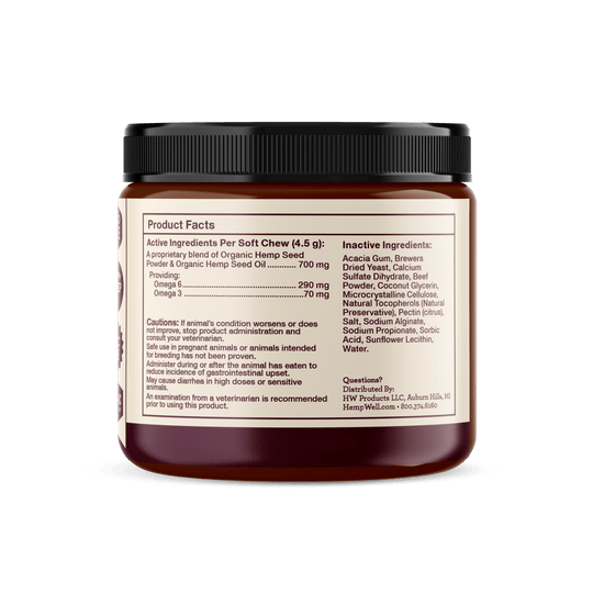 Enhance your dog's health with Thrive Dog Soft Chews - a tasty and natural supplement for overall wellbeing.