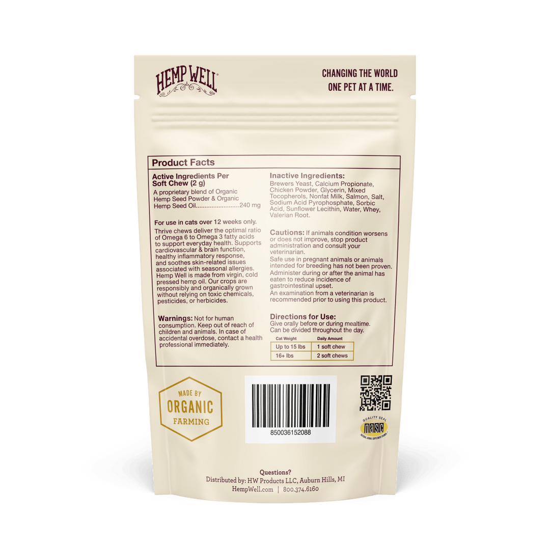 Nourish your pup with Thrive Dog Soft Chews. Packed with essential nutrients for a healthy, happy dog.
